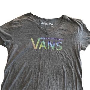 rainbow vans tshirt